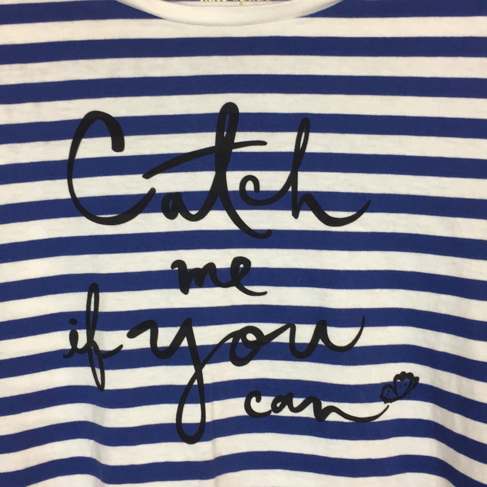 Kate Spade Catch me if you can T-shirt size Small - Picture 3 of 5